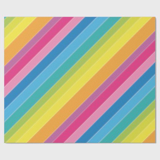 Regenboogstrips Cadeaupapier (Vlak)