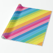 Regenboogstrips Cadeaupapier (Uitgerold)
