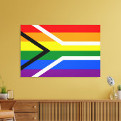 Regenboogstrips Canvas Afdruk (Insitu (Woonkamer))