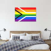 Regenboogstrips Canvas Afdruk (Insitu (Slaapkamer))