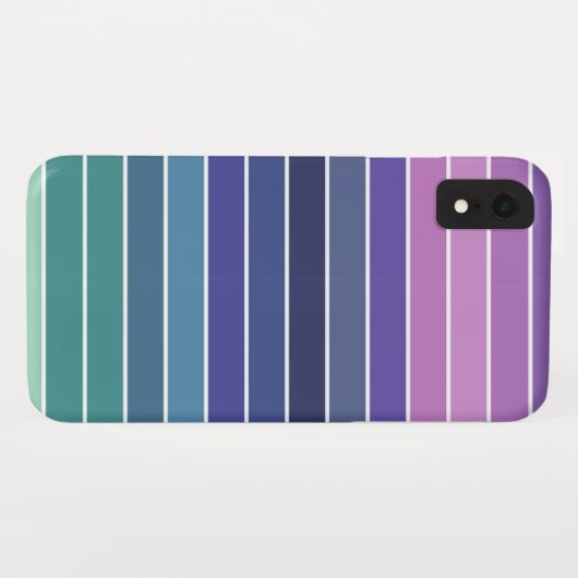 Regenboogstrips Case-Mate iPhone Case (Achterkant (horizontaal))