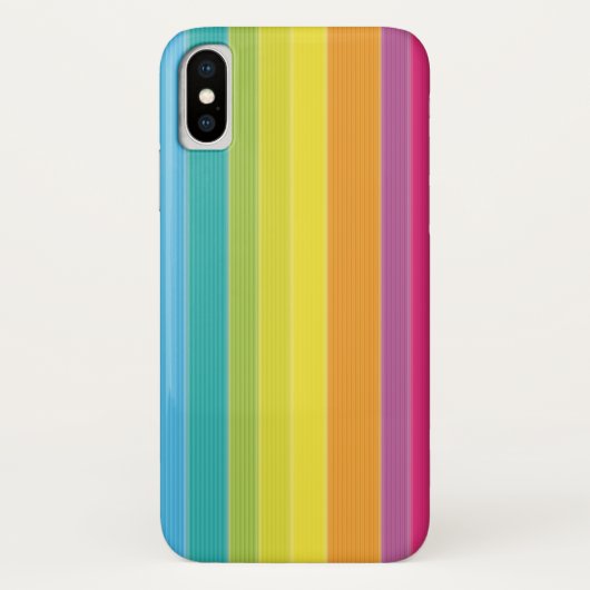 Regenboogstrips Case-Mate iPhone Case (Achterkant)