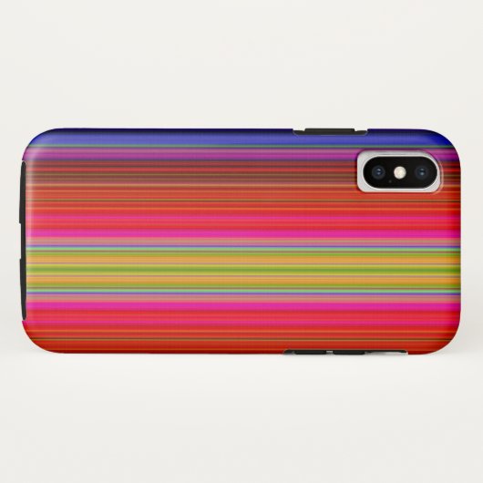 Regenboogstrips Case-Mate iPhone Case (Achterkant (horizontaal))