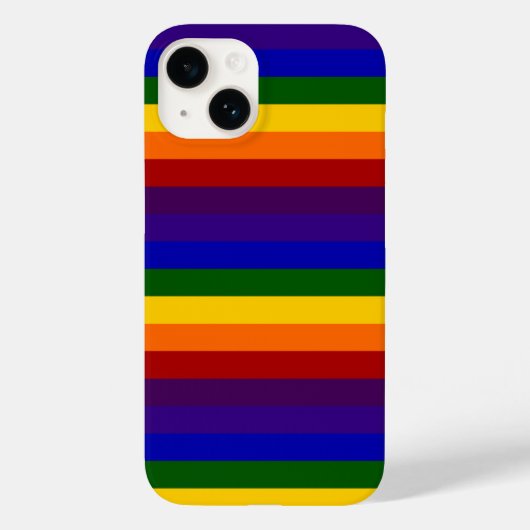 Regenboogstrips Case-Mate iPhone Case (Achterkant)