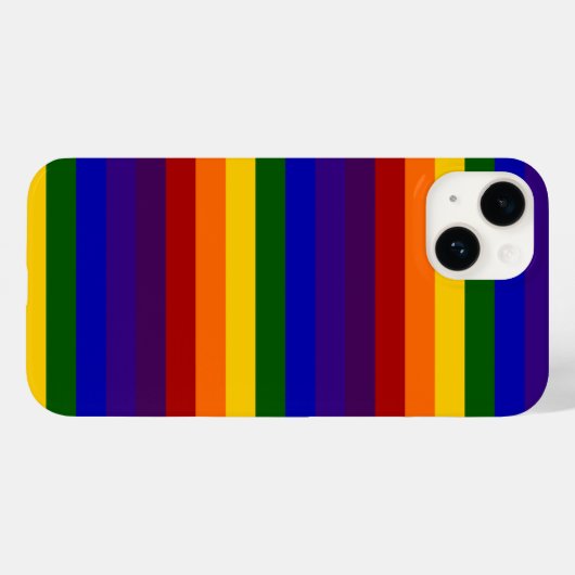 Regenboogstrips Case-Mate iPhone Case (Achterkant (horizontaal))