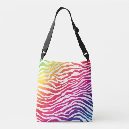 Regenboogstrips Crossbody Tas (Achterkant)
