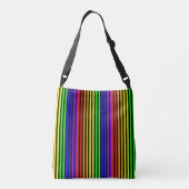 Regenboogstrips Crossbody Tas (Achterkant)