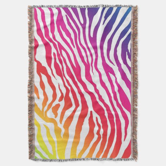 Regenboogstrips Deken (Voorkant Verticaal)