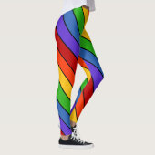 Regenboogstrips Diagonaal Leggings (Rechts)
