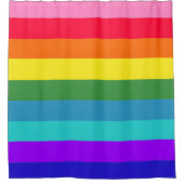 Regenboogstrips Douchegordijn (Voorkant)