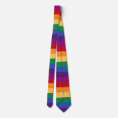 Regenboogstrips en Abstract patroon Stropdas (Achterkant)