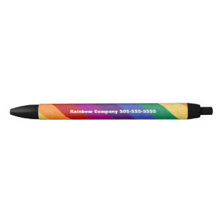 Regenboogstrips en Abstract patroon Zwarte Inkt Pen