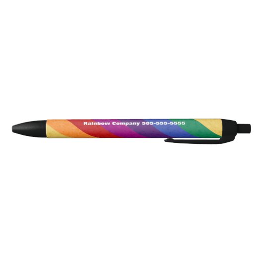 Regenboogstrips en Abstract patroon Zwarte Inkt Pen (Bodem)