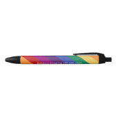 Regenboogstrips en Abstract patroon Zwarte Inkt Pen (Bovenkant)