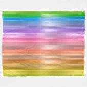 Regenboogstrips Fleece Deken (Voorkant (Horizontaal))