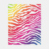 Regenboogstrips Fleece Deken (Voorkant)