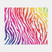 Regenboogstrips Fleece Deken (Voorkant (Horizontaal))