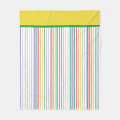 Regenboogstrips Fleece Deken (Voorkant)