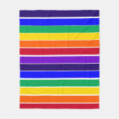 Regenboogstrips Fleece Deken (Voorkant)