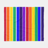 Regenboogstrips Fleece Deken (Voorkant (Horizontaal))