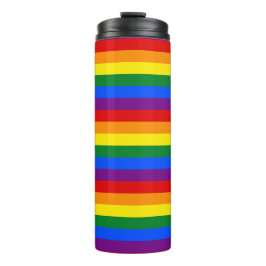 Regenboogstrips Gay Pride Design Thermal Tumbler Thermosbeker