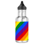 Regenboogstrips Gay Pride Design Water Fles (Rechts)