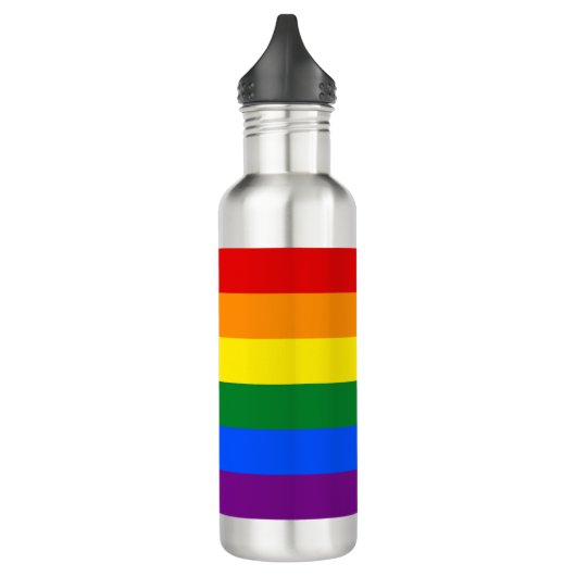 Regenboogstrips Gay Pride Design Water Fles (Links)
