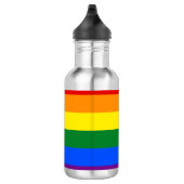 Regenboogstrips Gay Pride Design Water Fles (Rechts)