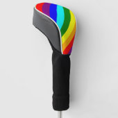 Regenboogstrips Golfheadcover (Schuin)