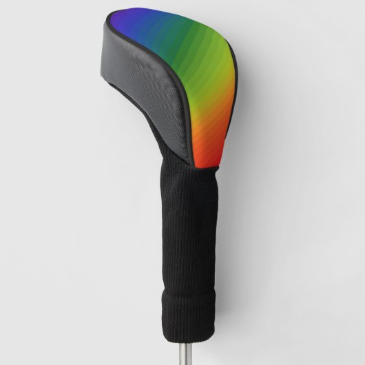 Regenboogstrips Golfheadcover (Schuin)