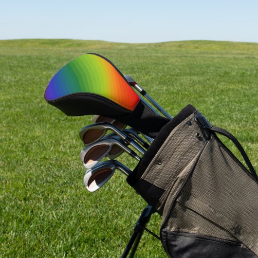 Regenboogstrips Golfheadcover (Insitu)