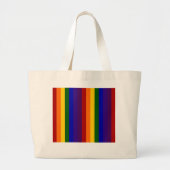 Regenboogstrips Grote Tote Bag (Voorkant)