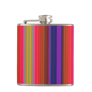 Regenboogstrips Heupfles