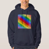  regenboogstrips hoodie (Voorkant)