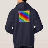  regenboogstrips hoodie (Achterkant)