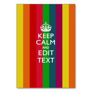Regenboogstrips houden kalm en Jouw tekst aan Kaart