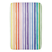  regenboogstrips in de badkamer badmat (Voorkant Verticaal)
