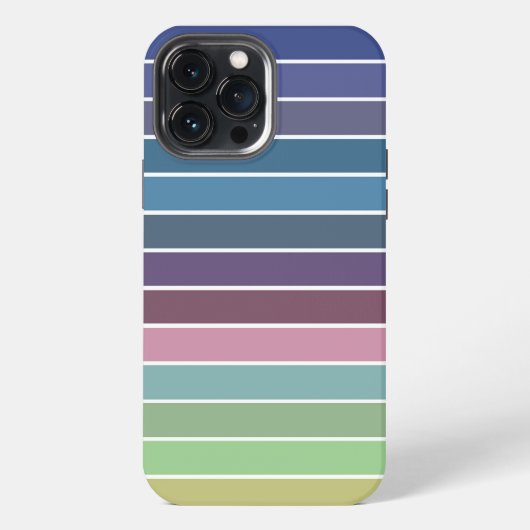 Regenboogstrips iPhone Hoesje (Achterkant)