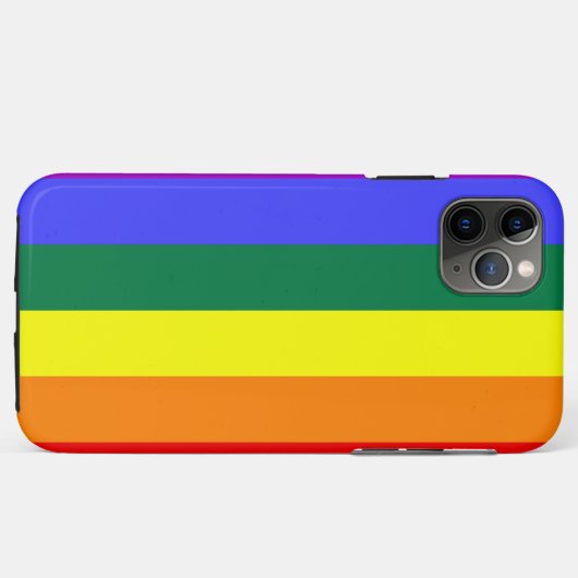 Regenboogstrips iPhone / iPad case (Achterkant (horizontaal))