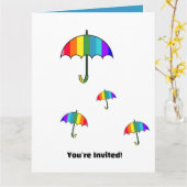 Regenboogstrips Kaart (Gele Bloem)