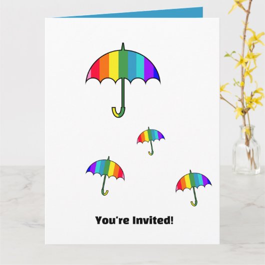 Regenboogstrips Kaart (Gele Bloem)