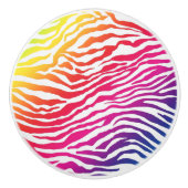 Regenboogstrips Keramische Knop (Voorkant)