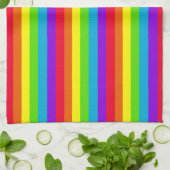 Regenboogstrips keuken- en handdoeken (Gevouwen)