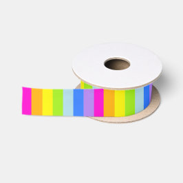 Regenboogstrips, kleurrijk roze lint