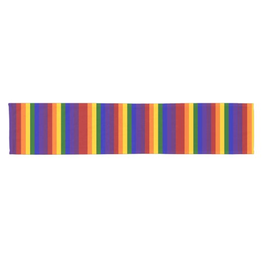 Regenboogstrips Korte Tafelloper (Horizontaal)