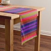 Regenboogstrips, korte-tafelrunner korte tafelloper (Voorbeeld)