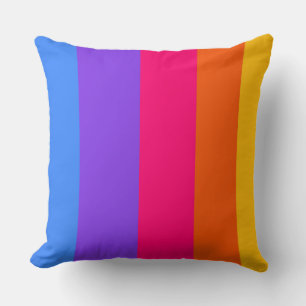 Regenboogstrips Kussen