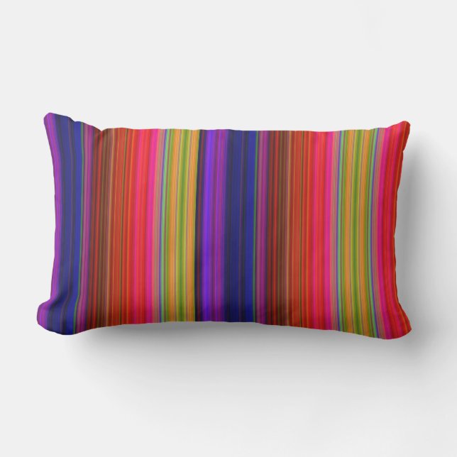 Regenboogstrips Kussen (Voorkant)