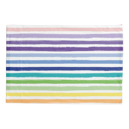  regenboogstrips kussensloop (Achterkant)