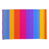 Regenboogstrips Kussensloop (Voorkant-Rechts)
